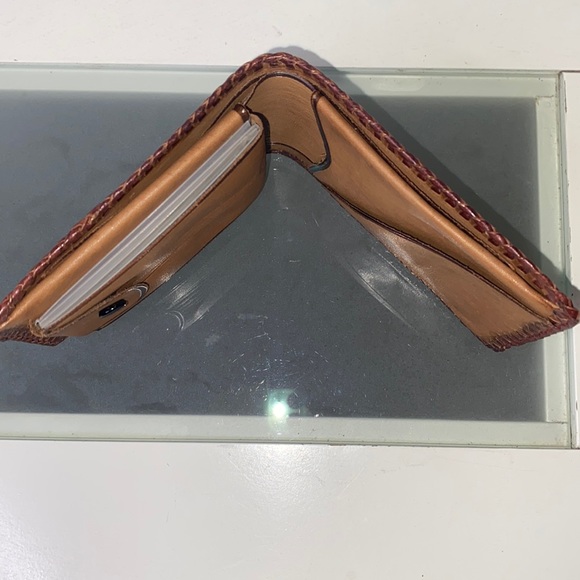 Vintage Tooled Leather Horse & Barn Country Western Wallet Billfold - Picture 14 of 16